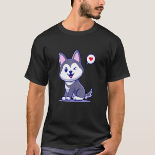 Camiseta Perro Husky Siberiano haciendo Dab  Chicos Niños D