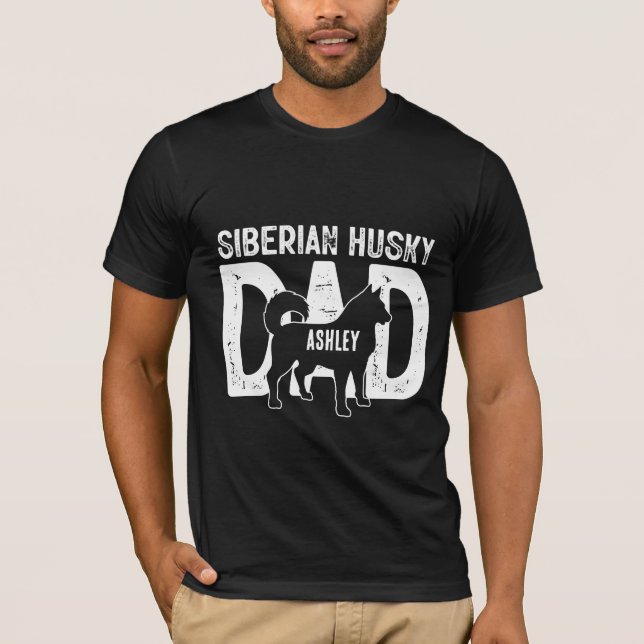 Camiseta Perro husky Siberiano Papá Noel (Anverso)