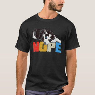 Camiseta Perro Husky Siberiano Vintage Nope
