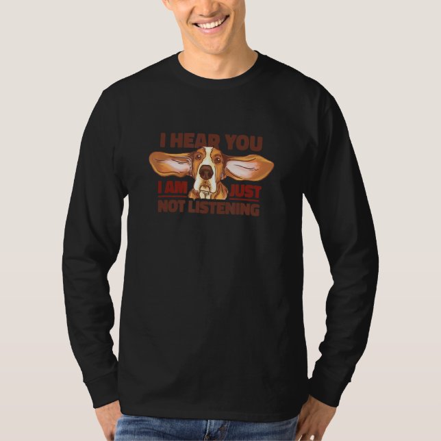 Camiseta Perro ignorando los ojos gráficos de la comedia (Anverso)