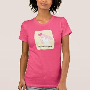 Camiseta Perro incondicional del amor - el tanque rosado