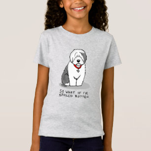 Camiseta Perro inglés viejo podrido (gris 1) funesto