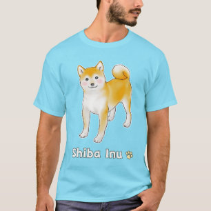 Camiseta Perro Inu Shiba con rubor