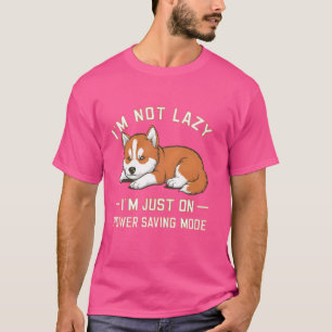Camiseta Perro Inu Shiba No soy perezoso Solo estoy en el a