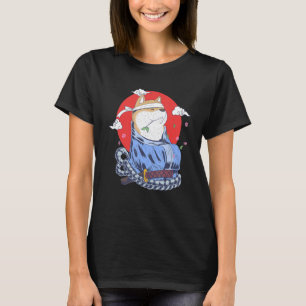 Camiseta Perro Inu Shiba Samurai arte japonés Harajuku Retr