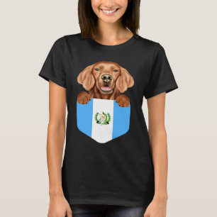 Camiseta Perro irlandés de la bandera de Guatemala en el bo