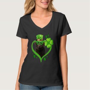 Camiseta Perro irlandés Newfoundland Love Shamrock St Patri