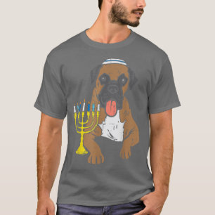Camiseta Perro judío Boer Menorah Hanukkah Pajamas Chanukah