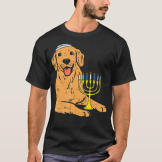 Camiseta Perro judío recuperador de oro Hanukkah Pajamas Ch