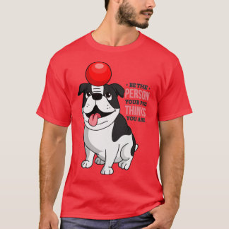 Camiseta Perro Juega Con Una Pelota Roja