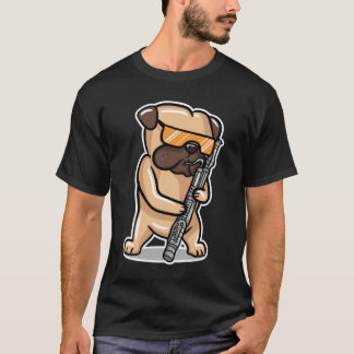 Camiseta Perro jugando al Bassoon