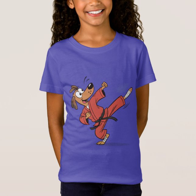 Camiseta Perro Karate en acción - Funny Personalizado de Ar (Anverso)