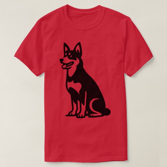 Camiseta Perro Kelpie australiano (Diseño del anverso)