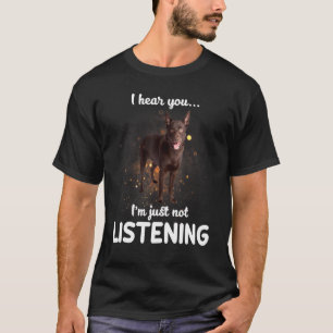 Camiseta Perro Kelpie Australiano Que Escucho Que No Escuch