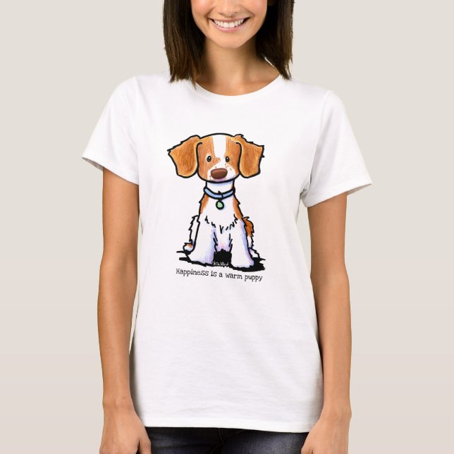 Camiseta Perro KiniArt Brittany (Anverso)