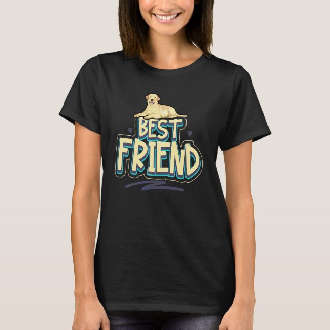 Camiseta Perro Lab Retriever Amor Dorado Perro Labrador 2 (Anverso)