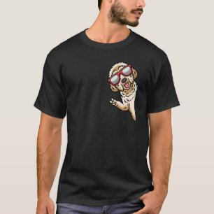 Camiseta Perro Labradoodle Con Gafas De Sol De Side Premium