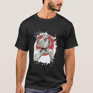 Camiseta Perro Labrador Clásico Karate Animal Luchador Judo
