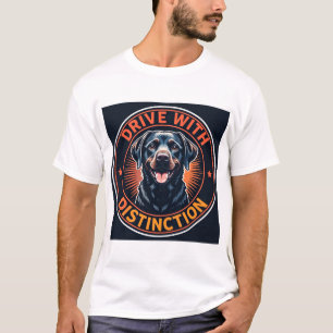 Camiseta Perro Labrador con eslogan motivacional