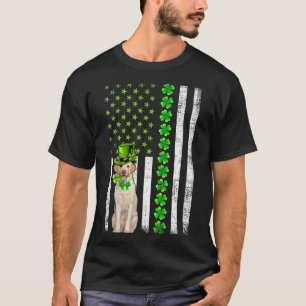 Camiseta Perro Labrador de la Bandera Americana Día de San 