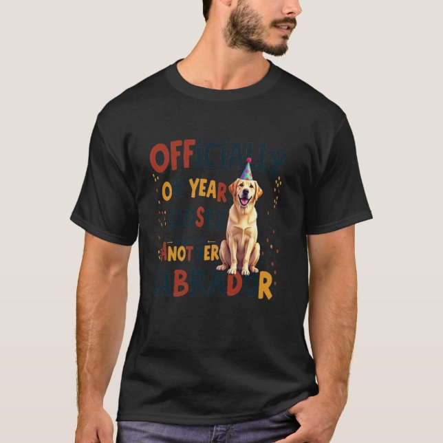 Camiseta Perro Labrador Genial Cumpleaños (Anverso)