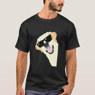Camiseta Perro Labrador Golden Retriever con gafas de sol