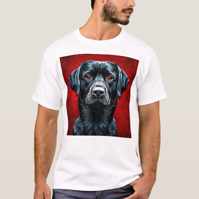 Camiseta Perro labrador lindo (Anverso)