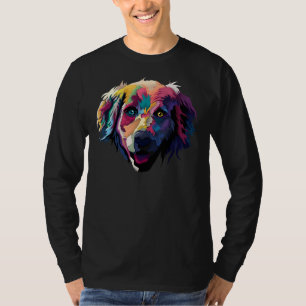 Camiseta Perro Labrador Ojo Azul Y Amarillo