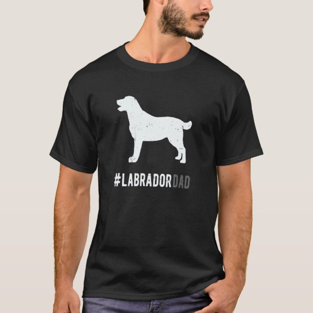 Camiseta Perro Labrador Papá Para Hombres Perro Labrador Pa (Anverso)