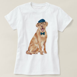 Camiseta Perro Labrador pintado a mano