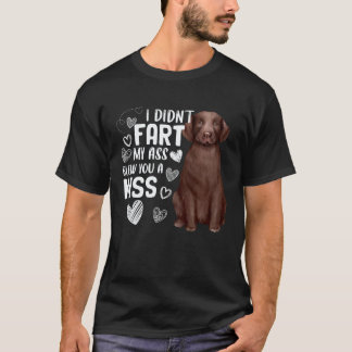 Camiseta Perro Labrador Retriever Cute Fart Sopló Beso