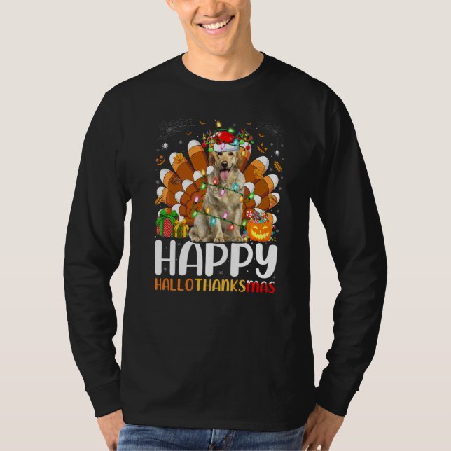 Camiseta Perro Labrador Retriever Halloween Navidad Halloth (Anverso)