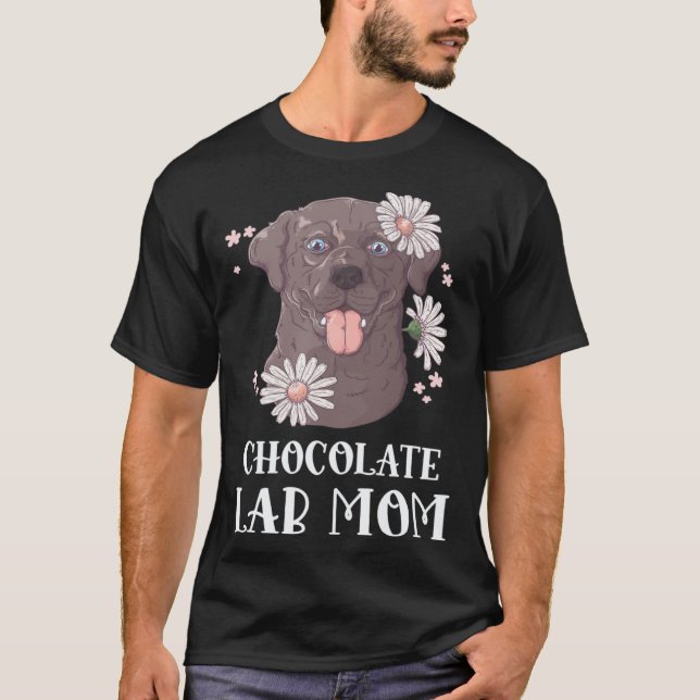 Camiseta Perro Labrador Retriever Madre Lab Chocolate (Anverso)