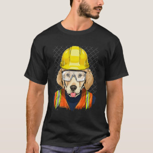 Camiseta Perro Labrador Retriever Obrero de Construcción Ma
