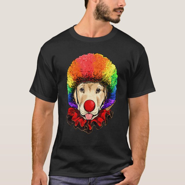 Camiseta Perro Labrador Retriever Payaso Carnaval Circo Per (Anverso)