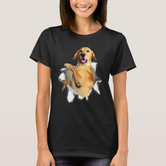 Camiseta Perro Labrador Retriever Tela Rota Lab