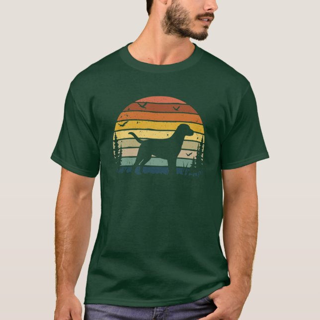 Camiseta Perro Labrador Retro Vintage vintage (Anverso)
