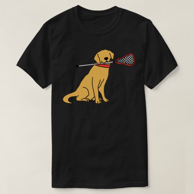 Camiseta Perro Lacrosse (Diseño del anverso)