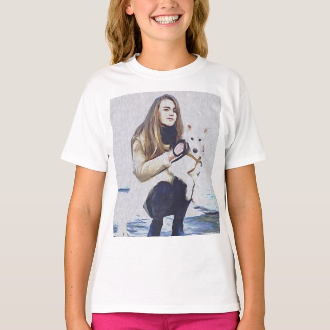 Camiseta Perro, Laika, Animales (Anverso)