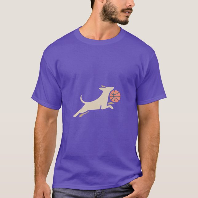 Camiseta perro lanzando aros (Anverso)