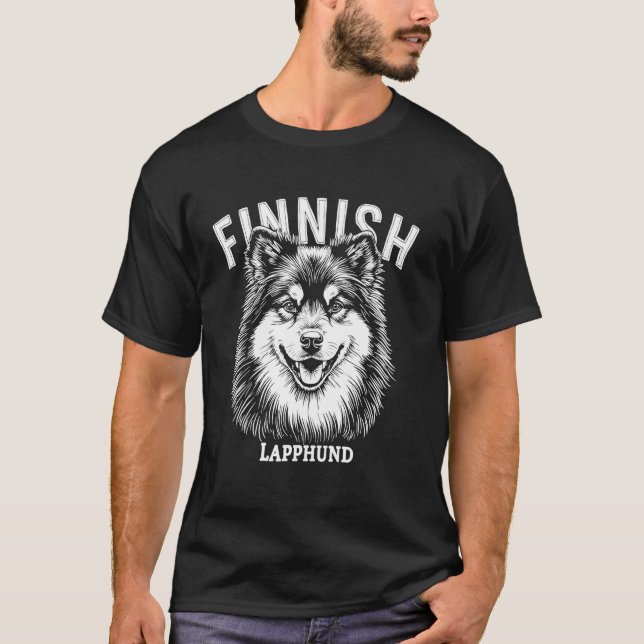 Camiseta Perro lapón finés (Anverso)