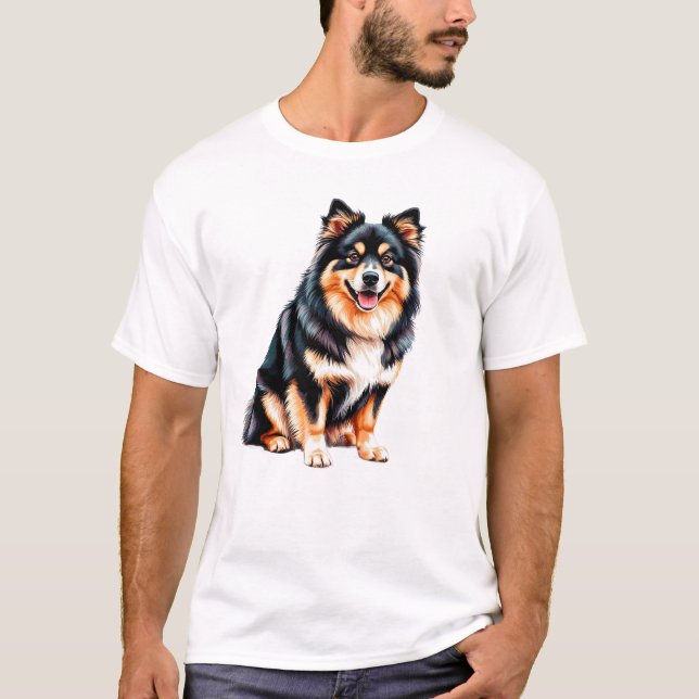 Camiseta Perro Lapphund finlandés (Anverso)