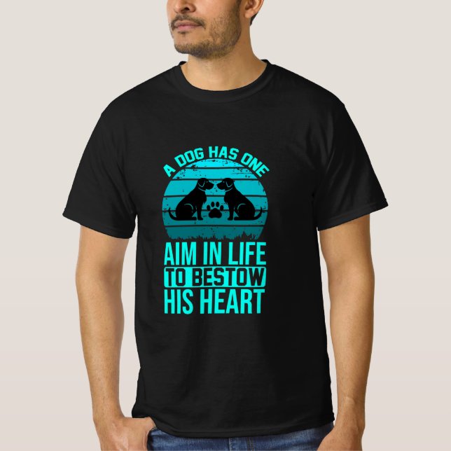 Camiseta Perro le confiere el corazón (Anverso)
