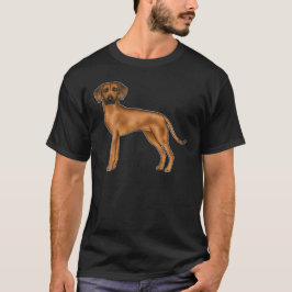 Camiseta Perro león africano marrón Ridgeback de Rodesia