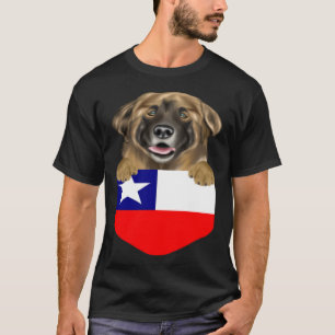 Camiseta Perro Leonberger, Bandera De Chile