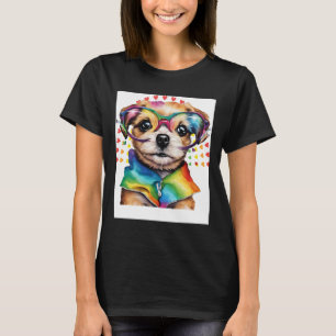 Camiseta Perro lindo arcoíris – Amor de cachorro divertido