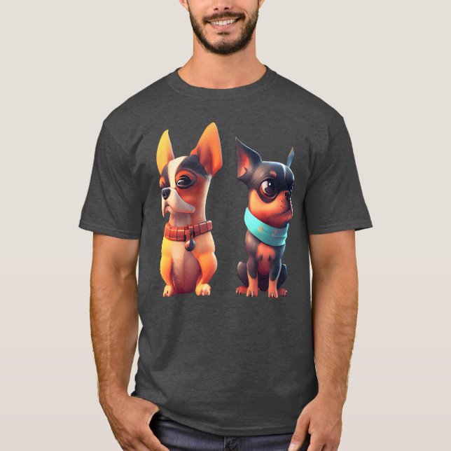 Camiseta perro lindo chico (Anverso)
