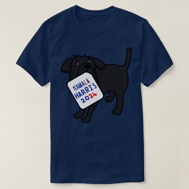 Camiseta Perro lindo con Rótulo Kamala 2024 (Diseño del anverso)