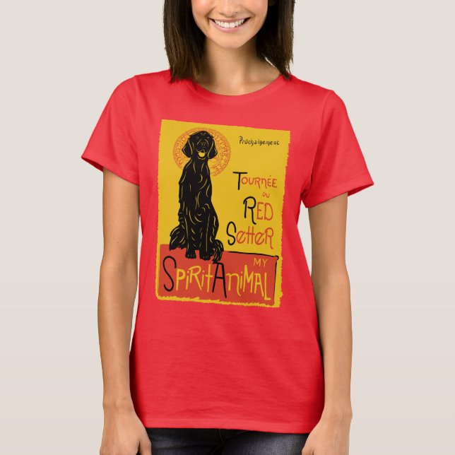 Camiseta Perro lindo de Irish Setter (Anverso)
