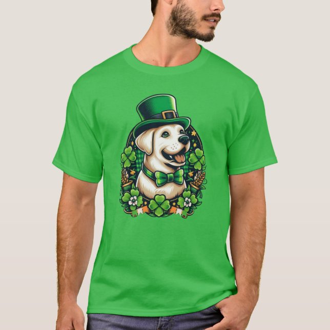 Camiseta Perro lindo del Día de San Patricio (Anverso)